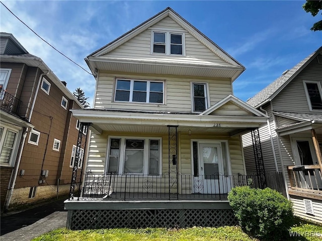 228 Weiss St, Buffalo, NY 14206 - view of front of house featuring a porch