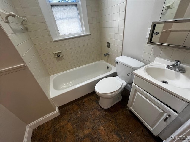 228 Weiss St, Buffalo, NY 14206 - bathroom featuring toilet, vanity, and  shower combination