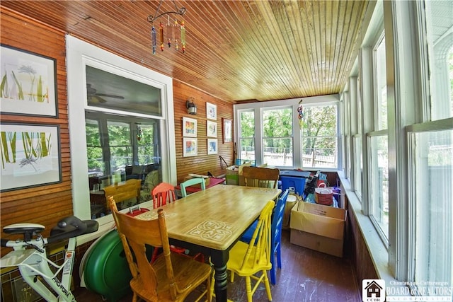8 Terrace St, Westfield, NY 14787 - sunroom / solarium with wooden ceiling and wooden walls
