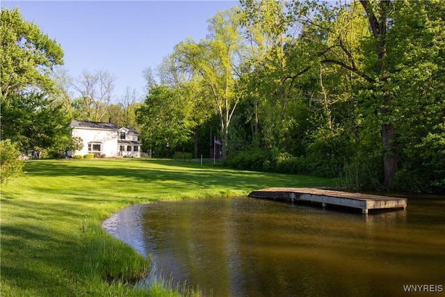 4748 Thrall Rd, Cambria, NY 14094 - water view with a boat dock