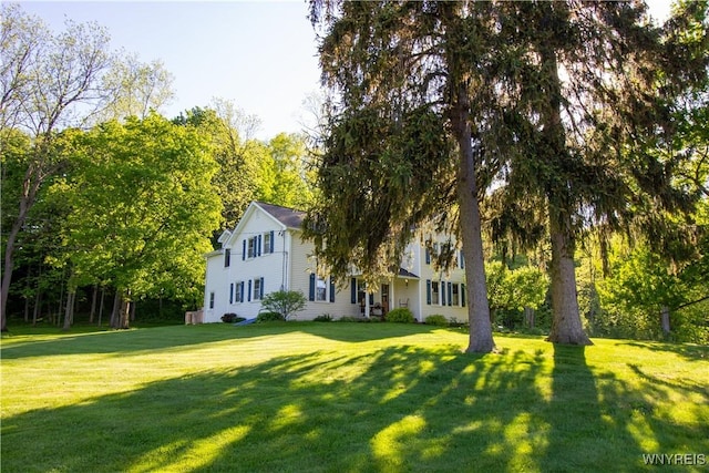 4748 Thrall Rd, Cambria, NY 14094 - view of front of house with a front lawn