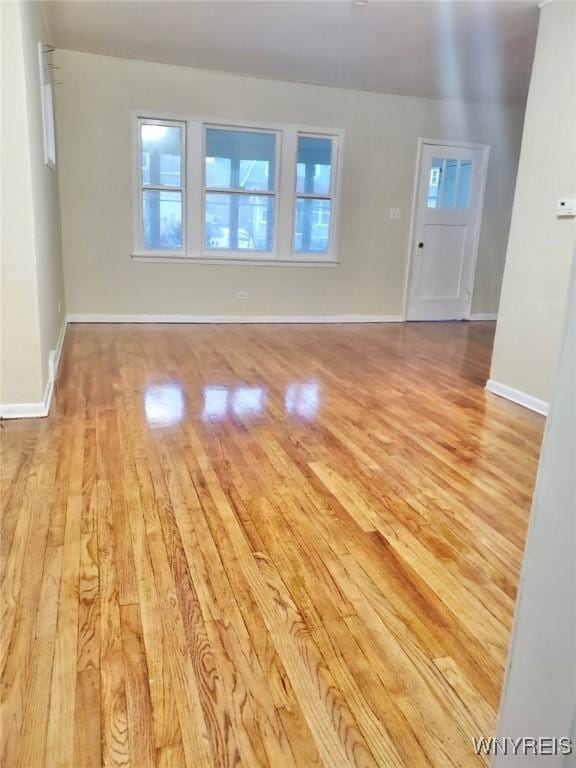 199 Berkshire Ave, Buffalo, NY 14215 - empty room with wood finished floors and baseboards