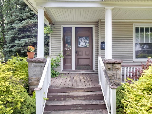1459 Culver Rd, Rochester, NY 14609 - property entrance with covered porch