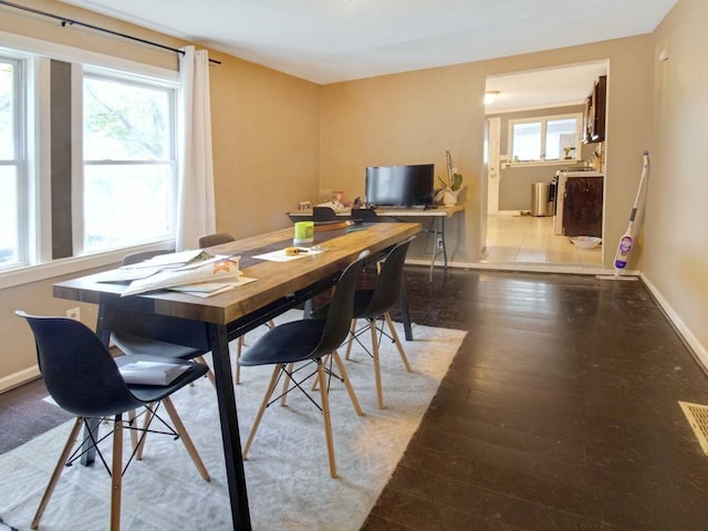 1459 Culver Rd, Rochester, NY 14609 - dining area with hardwood / wood-style floors and a desk