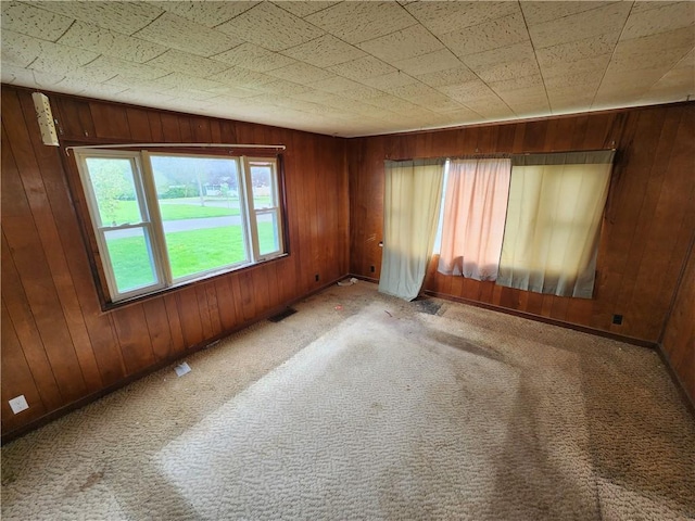 98 Gardeau St, Perry, NY 14530 - unfurnished room featuring wood walls and carpet