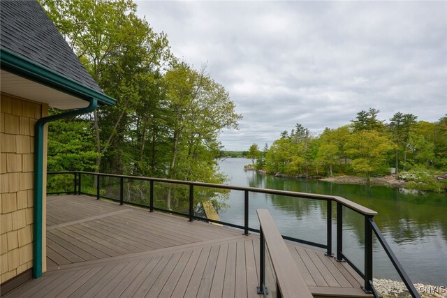 20172 Blue Heron Ln, Alexandria, NY 13607 - wooden deck with a water view