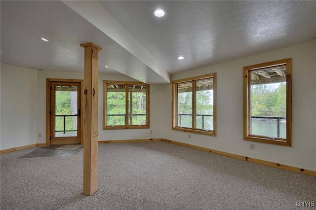 20172 Blue Heron Ln, Alexandria, NY 13607 - carpeted empty room with baseboards, plenty of natural light, and recessed lighting
