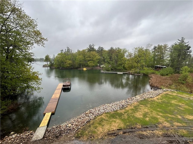 20172 Blue Heron Ln, Alexandria, NY 13607 - dock area featuring a water view