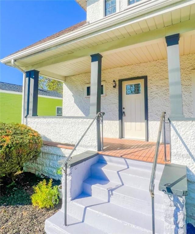 561 Post St, Elmira-City, NY 14904 - property entrance featuring a porch
