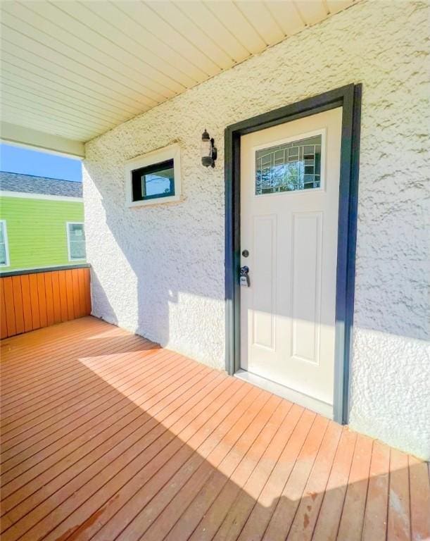 561 Post St, Elmira-City, NY 14904 - view of exterior entry featuring stucco siding