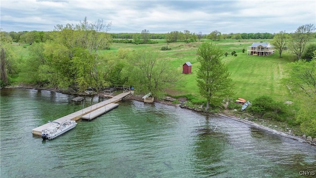4146 Carleton Island Rd Unit 1, Cape Vincent, NY 13618 - dock area featuring a water view
