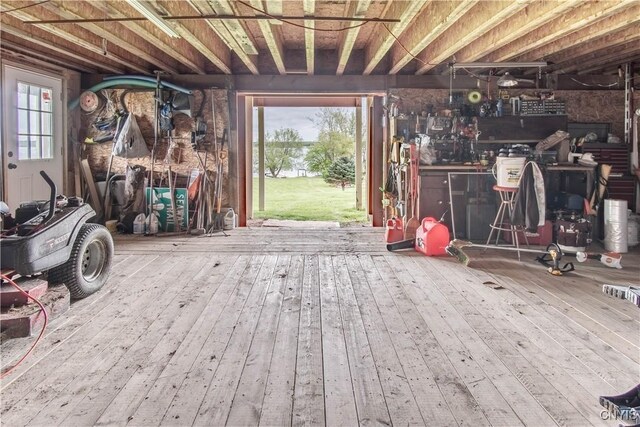 4146 Carleton Island Rd Unit 1, Cape Vincent, NY 13618 - miscellaneous room featuring wood-type flooring