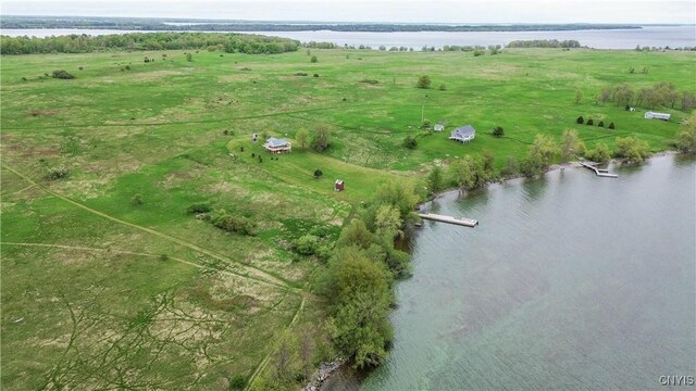 4146 Carleton Island Rd Unit 1, Cape Vincent, NY 13618 - aerial overview of property's location featuring rural landscape and a large body of water