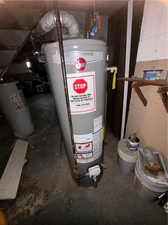 104 Newcomb St, Rochester, NY 14609 - utilities with water heater