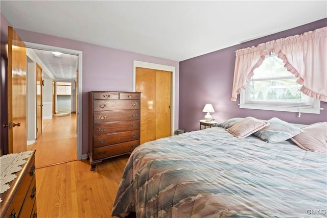 114 E Dauenhauer St, Manlius, NY 13057 - bedroom with wood finished floors and a closet