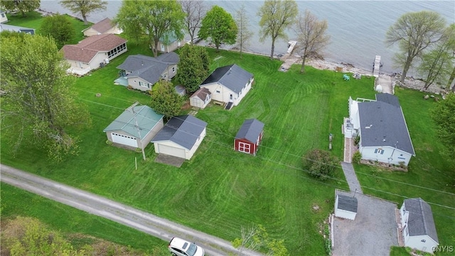 2510 Ponds Shore Dr, Cape Vincent, NY 13618 - aerial perspective of suburban area featuring a large body of water