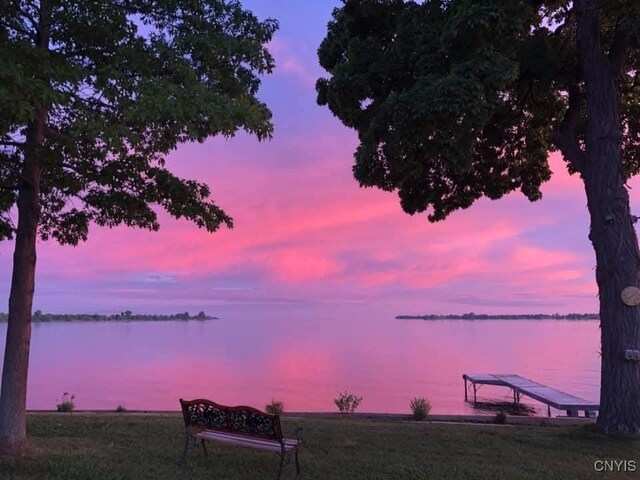 2510 Ponds Shore Dr, Cape Vincent, NY 13618 - water view with a boat dock