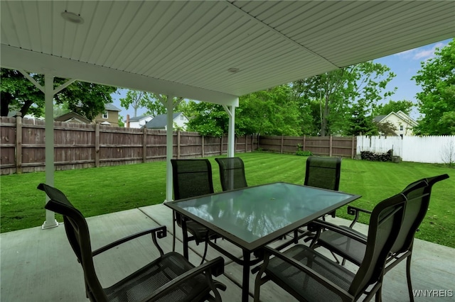 18 Spruce St, Lockport-City, NY 14094 - view of patio / terrace with outdoor dining area