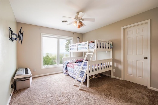 411 Sundance Trl, Webster, NY 14580 - carpeted bedroom with baseboards and a ceiling fan