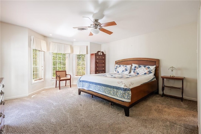 411 Sundance Trl, Webster, NY 14580 - carpeted bedroom with baseboards and ceiling fan