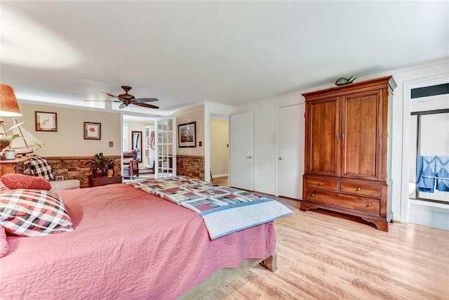 1338 Summit Rd, Foster-Town, PA 16744 - bedroom with light wood-style floors and crown molding