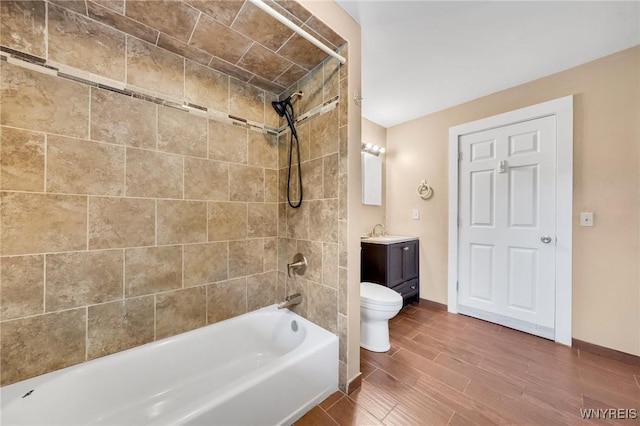 12353 Planck Rd, Perrysburg, NY 14129 - bathroom with vanity, toilet, tub / shower combination, and baseboards