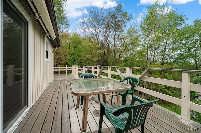 4064 Kayuta Ter, Forestport, NY 13438 - deck with outdoor dining area