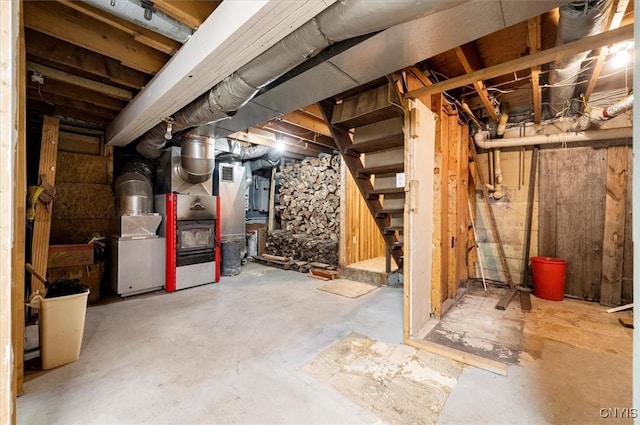 4064 Kayuta Ter, Forestport, NY 13438 - unfinished below grade area featuring stairs