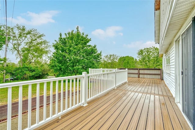 6608 Scenery Pl, Conesus, NY 14435 - view of wooden deck