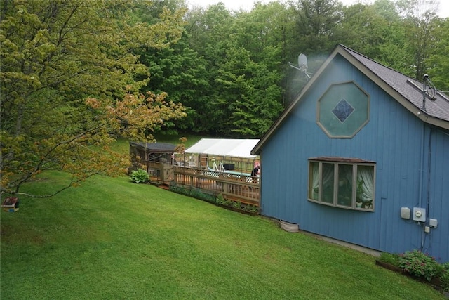 3259 Freer Hollow Rd, Franklin, NY 13856 - view of grassy yard with a forest view