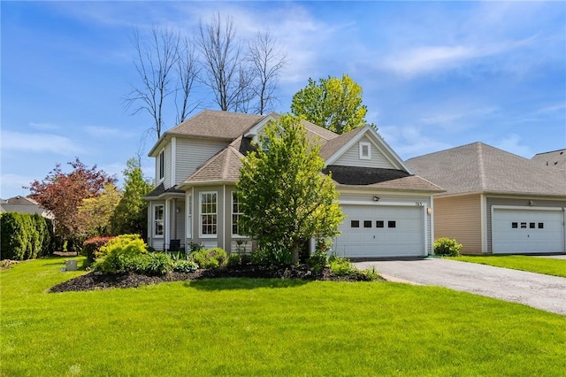763 Bel Arbor Trl, Webster, NY 14580 - traditional home featuring driveway, a garage, a front lawn, and roof with shingles