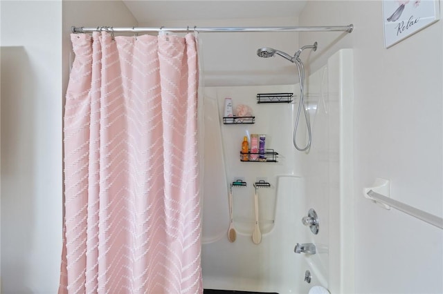 763 Bel Arbor Trl, Webster, NY 14580 - bathroom featuring shower / bathtub combination with curtain