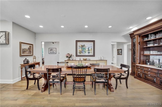 1225 W Arnold Dr, Hamburg, NY 14085 - dining area featuring recessed lighting, light wood finished floors, and baseboards