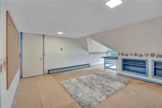 1225 W Arnold Dr, Hamburg, NY 14085 - interior space with a baseboard radiator and wallpapered walls