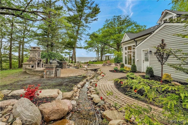 1225 W Arnold Dr, Hamburg, NY 14085 - view of yard featuring a patio area