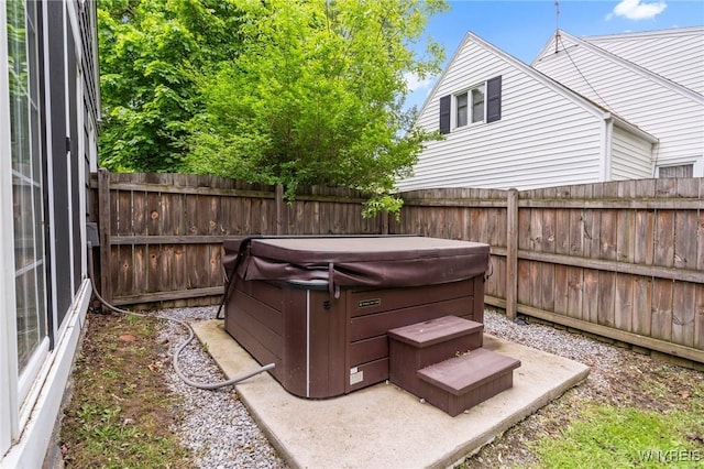 5024 Callan Dr, Lewiston, NY 14092 - fenced backyard with a hot tub