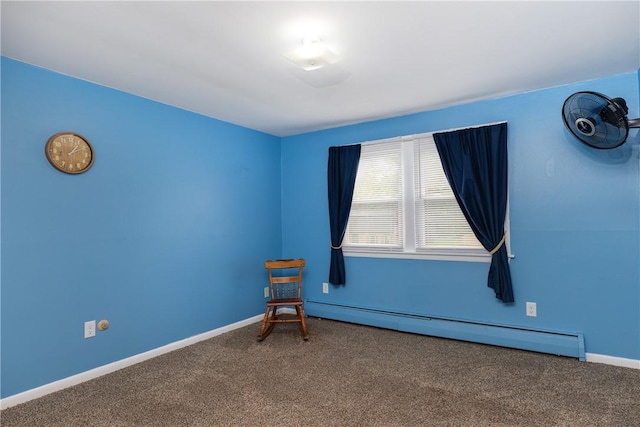 61 Brookside Cir, Big Flats, NY 14903 - empty room featuring baseboard heating, carpet flooring, and baseboards