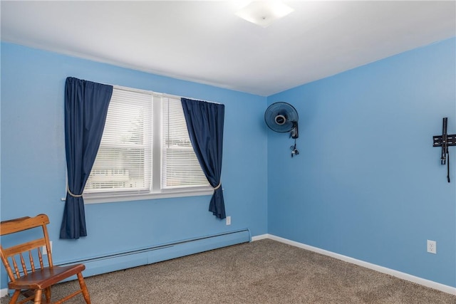 61 Brookside Cir, Big Flats, NY 14903 - empty room featuring a baseboard radiator, carpet flooring, and baseboards