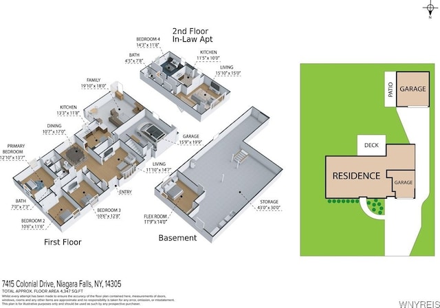 7415 Colonial Dr, Niagara, NY 14305 - room layout