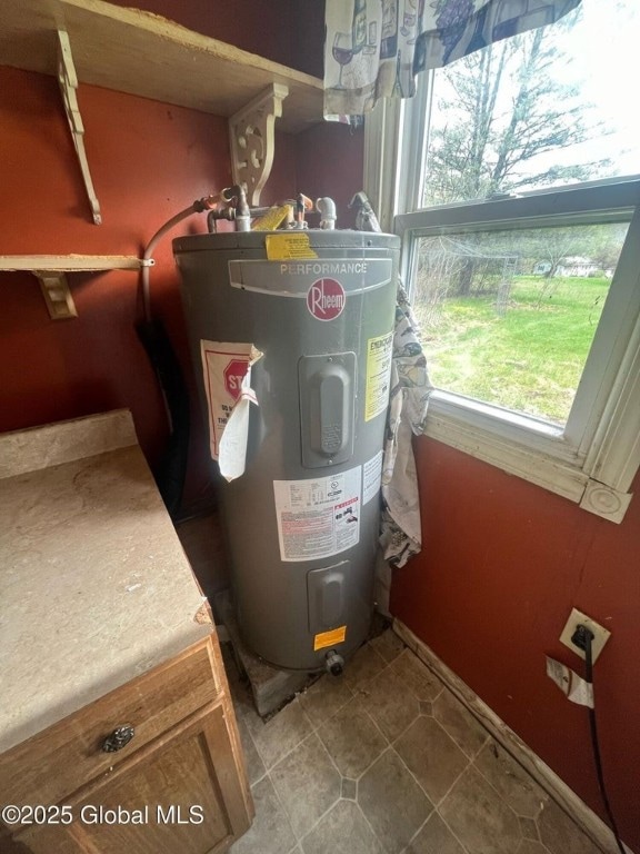 264 State Highway 5s, Florida, NY 12137 - utility room with electric water heater