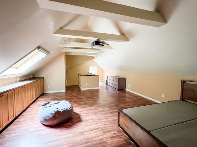 31 Overbrook Rd, Pittsford, NY 14618 - bonus room with a skylight, light wood-style floors, and baseboards