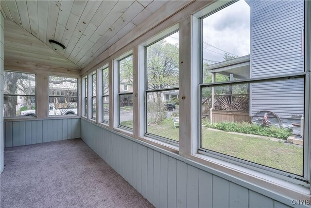 1010 Academy St, Watertown-City, NY 13601 - unfurnished sunroom with lofted ceiling