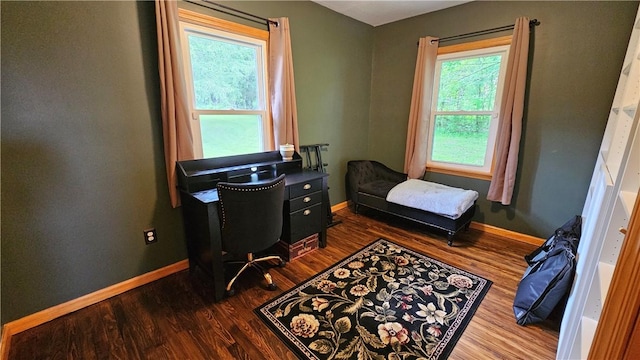 5267 Wheeler Rd, Elbridge, NY 13166 - bedroom featuring dark wood-style flooring and baseboards