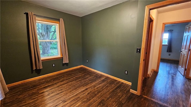 5267 Wheeler Rd, Elbridge, NY 13166 - spare room featuring dark wood-style floors and baseboards