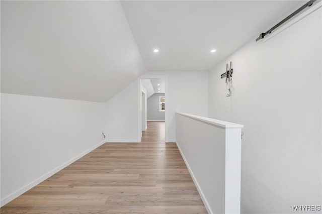 470 Windermere Blvd, Amherst, NY 14226 - bonus room with recessed lighting, light wood-type flooring, vaulted ceiling, and baseboards