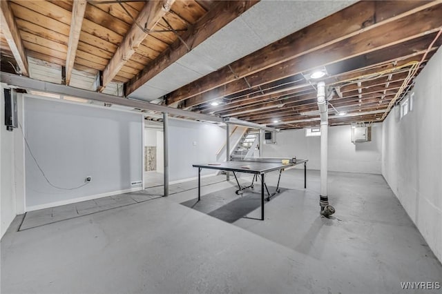 470 Windermere Blvd, Amherst, NY 14226 - basement featuring stairway and electric panel