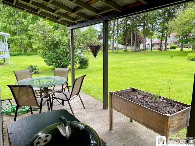 28 N Washington St, Randolph, NY 14772 - view of patio / terrace featuring outdoor dining space