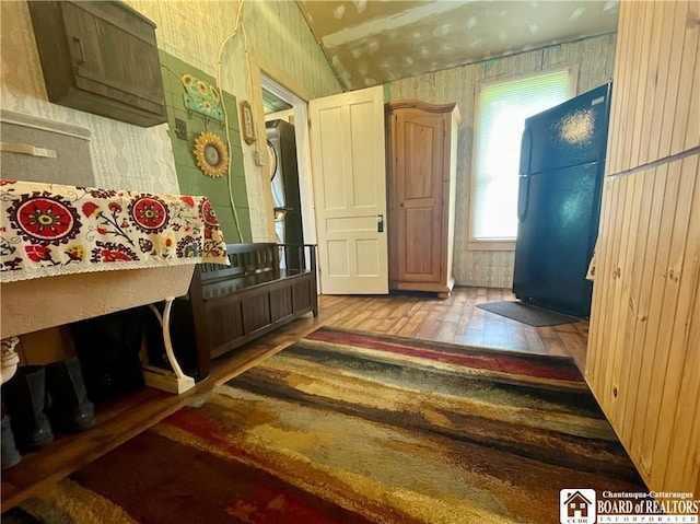 28 N Washington St, Randolph, NY 14772 - mudroom with wood-type flooring and wallpapered walls
