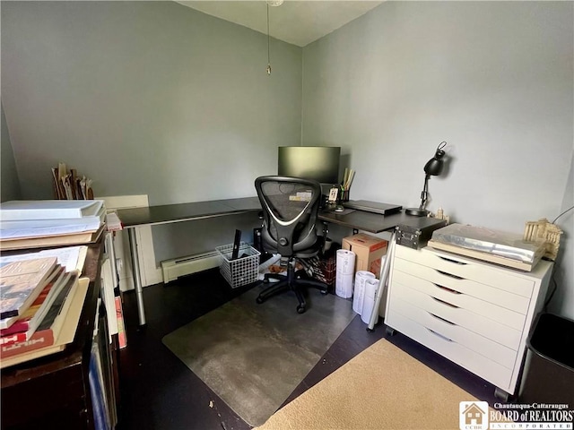 28 N Washington St, Randolph, NY 14772 - home office featuring a baseboard heating unit
