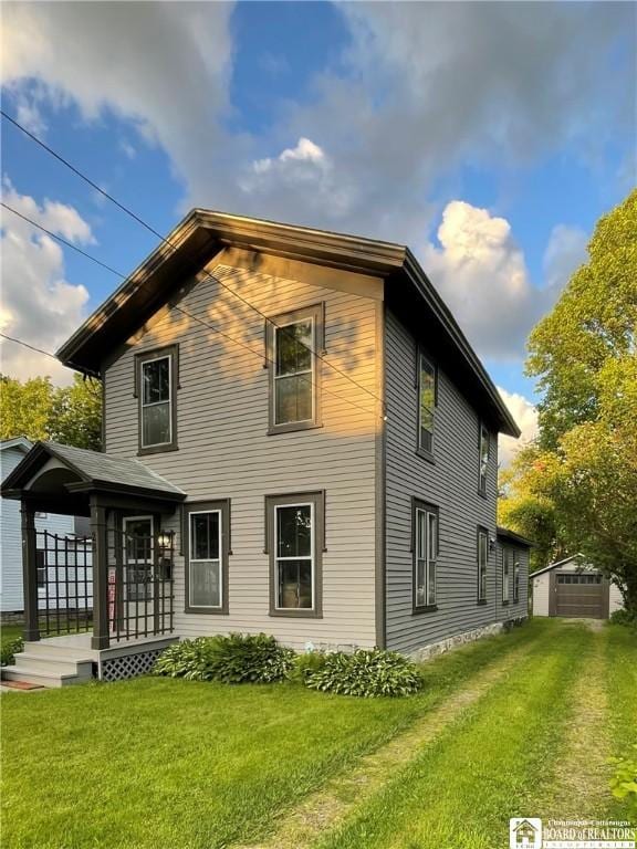28 N Washington St, Randolph, NY 14772 - back of property with a yard